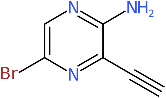 CAS: 1209289-08-6 | 2-Amino-5-bromo-3-ethynylpyrazine, >95%, NX17302