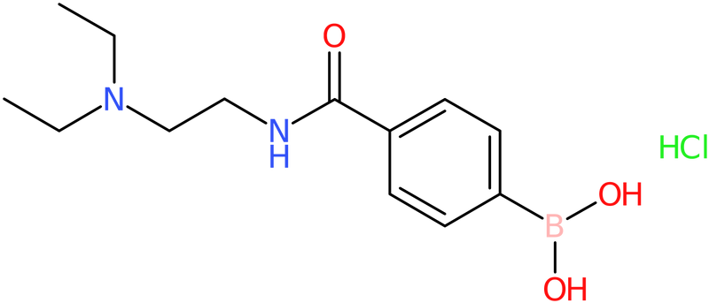 CAS: 913835-46-8 | 4-{[2-(Diethylamino)ethyl]carbamoyl}benzeneboronic acid hydrochloride, >98%, NX68405