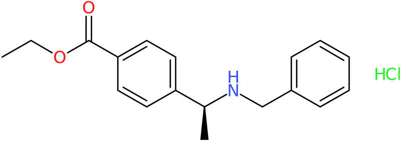 Ethyl 4-[(1S)-1-(benzylamino)ethyl]benzoate hydrochloride, NX74174