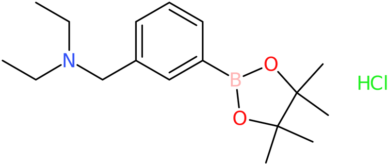 Diethyl({[3-(tetramethyl-1,3,2-dioxaborolan-2-yl)phenyl]methyl})amine hydrochloride, NX74044