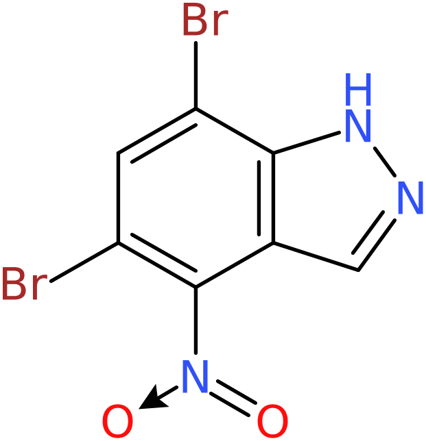 CAS: 1427460-60-3 | 5,7-Dibromo-4-nitro-1H-indazole, tech, NX23991