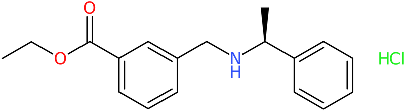 Ethyl 3-[[[(1S)-1-phenylethyl]amino]methyl]benzoate hydrochloride, NX74185