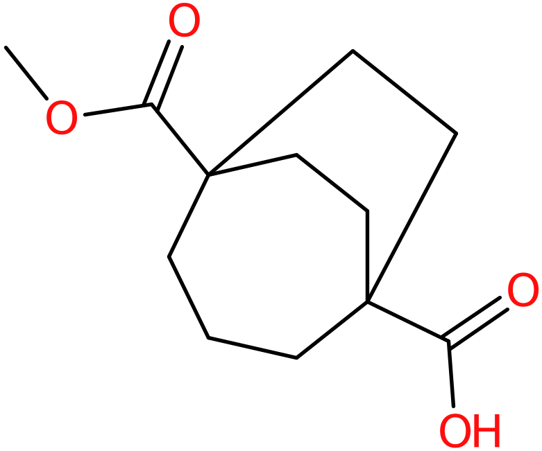 CAS: 942999-81-7 | 5-(Methoxycarbonyl)bicyclo[3.2.2]nonane-1-carboxylic acid, NX70150