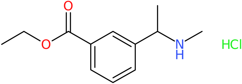 Ethyl 3-[1-(methylamino)ethyl]benzoate hydrochloride, NX74221