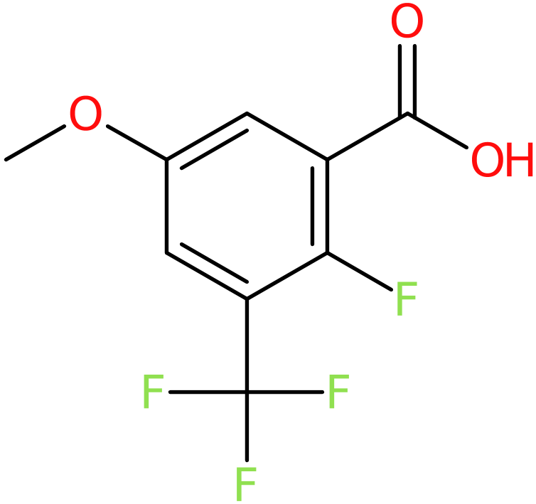 CAS: 1373920-90-1 | 2-Fluoro-5-methoxy-3-(trifluoromethyl)benzoic acid, >98%, NX22604