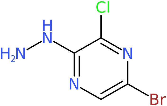 CAS: 850421-08-8 | 5-Bromo-3-chloro-2-hydrazinopyrazine, NX63834