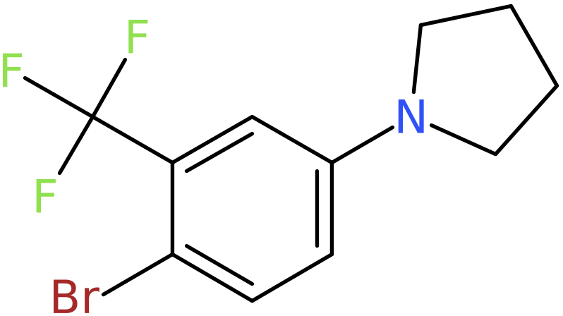 CAS: 1020252-86-1 | 1-[4-Bromo-3-(trifluoromethyl)phenyl]pyrrolidine, >98%, NX11423