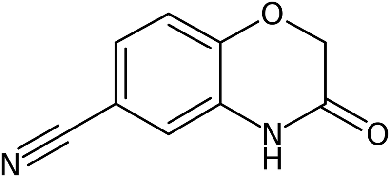 CAS: 134997-74-3 | 3,4-Dihydro-3-oxo-2H-1,4-benzoxazine-6-carbonitrile, >95%, NX21778