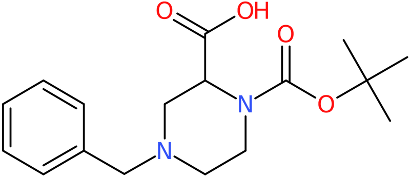 CAS: 1214057-04-1 | 4-Benzyl-1-(tert-butoxycarbonyl)piperazine-2-carboxylic acid, >95%, NX17572