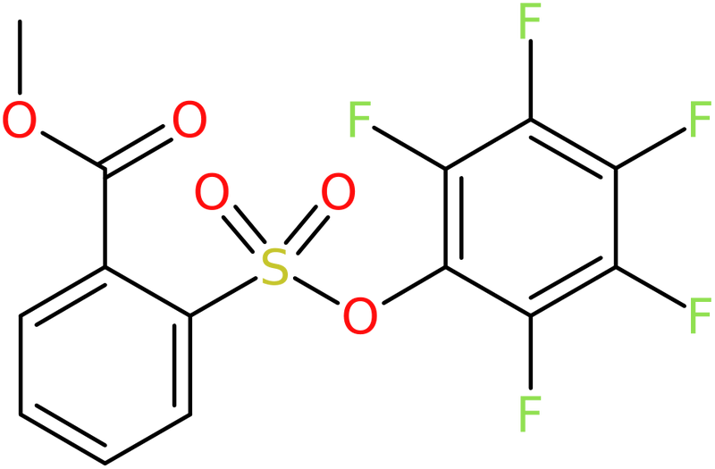 CAS: 886361-14-4 | Methyl 2-[(2,3,4,5,6-pentafluorophenoxy)sulphonyl]benzenecarboxylate, NX66545