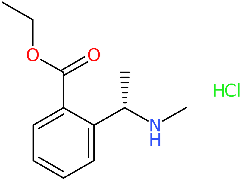 Ethyl 2-[(1S)-1-(methylamino)ethyl]benzoate hydrochloride, NX74210