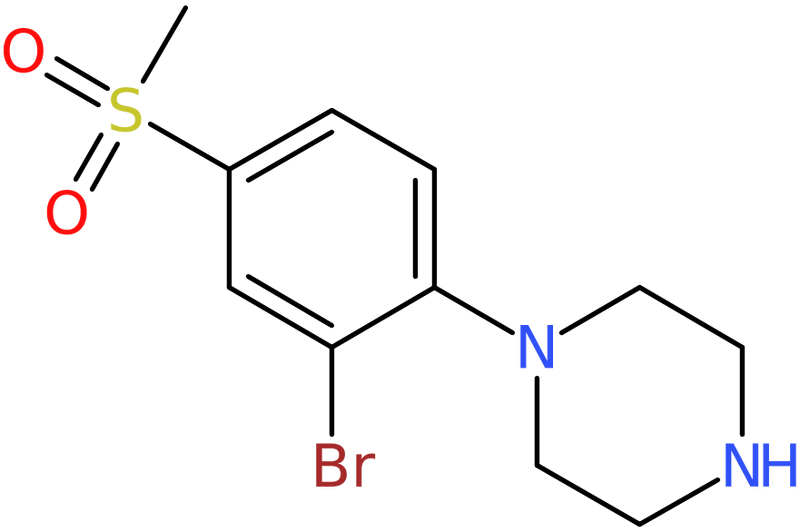 CAS: 849035-69-4 | 1-[2-Bromo-4-(methylsulphonyl)phenyl]piperazine, >95%, NX63666