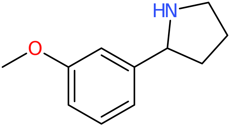 CAS: 103861-77-4 | 2-(3-Methoxyphenyl)pyrrolidine, >95%, NX12081