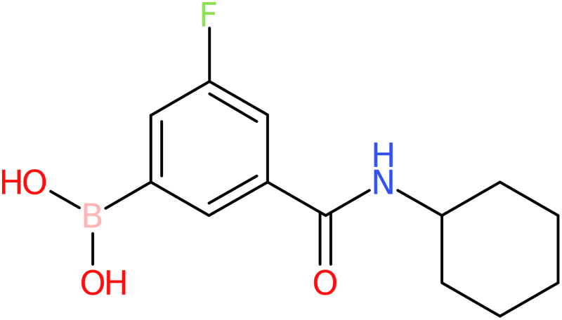 CAS: 874219-42-8 | 3-(Cyclohexylcarbamoyl)-5-fluorobenzeneboronic acid, >98%, NX65471