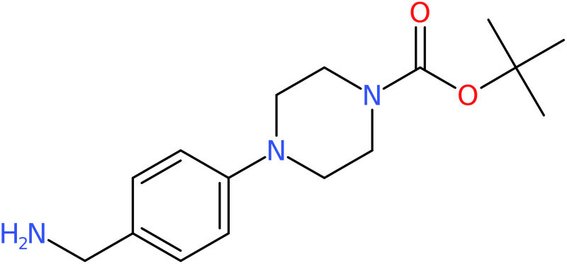 CAS: 852180-47-3 | 4-[(Aminomethyl)phenyl]piperazine, N1-BOC protected, >90%, NX64124