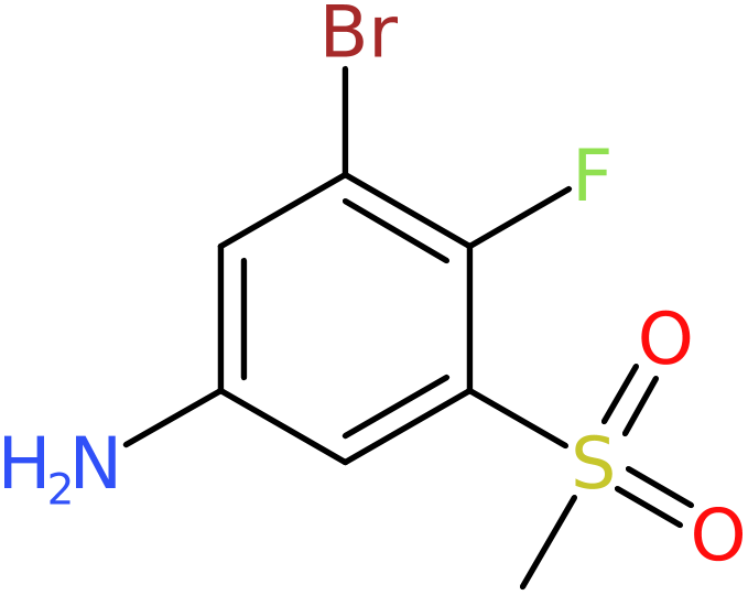 CAS: 1440535-19-2 | 3-Bromo-4-fluoro-5-(methylsulphonyl)aniline, >95%, NX24422