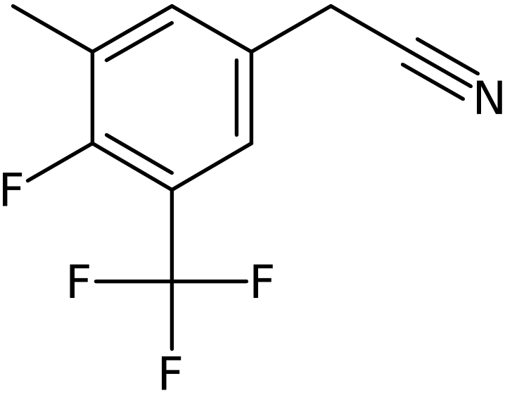 CAS: 1373920-75-2 | 4-Fluoro-3-methyl-5-(trifluoromethyl)phenylacetonitrile, >97%, NX22589