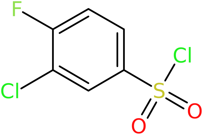 CAS: 91170-93-3 | 3-Chloro-4-fluorobenzenesulphonyl chloride, >98%, NX68282