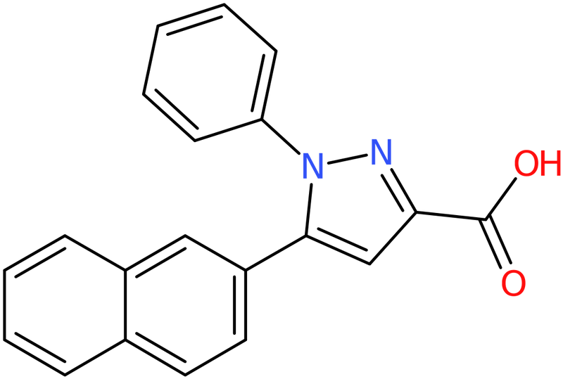 CAS: 144252-16-4 | 5-Naphth-2-yl-1-phenyl-1H-pyrazole-3-carboxylic acid, NX24470