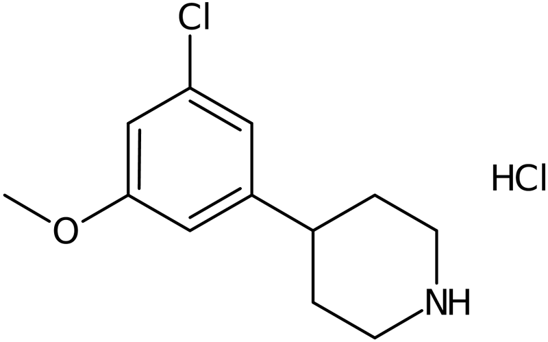 CAS: 1783405-60-6 | 4-(3-Chloro-5-methoxyphenyl)piperidine hydrochloride, >97%, NX29839