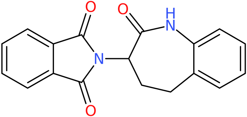 CAS: 105260-10-4 | 2-(2-Oxo-2,3,4,5-tetrahydro-1H-1-benzazepin-3-yl)-2,3-dihydro-1H-isoindole-1,3-dione, NX12543