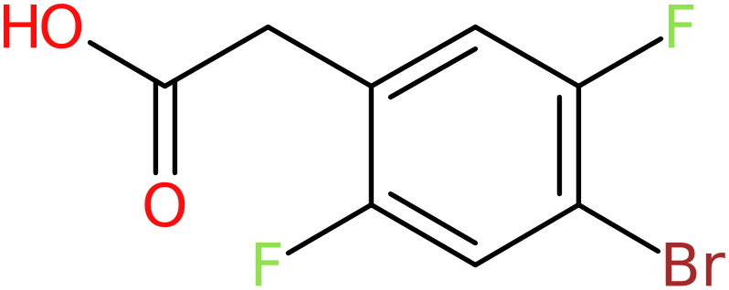 CAS: 871035-64-2 | 2-(4-Bromo-2,5-difluorophenyl)acetic acid, >98%, NX65187