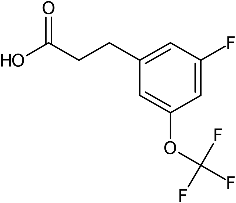 CAS: 1261828-37-8 | 3-[3-Fluoro-5-(trifluoromethoxy)phenyl]propionic acid, >98%, NX19645