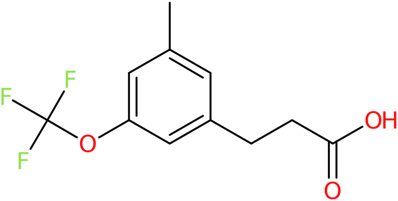 CAS: 916420-57-0 | 3-[3-Methyl-5-(trifluoromethoxy)phenyl]propionic acid, >98%, NX68769