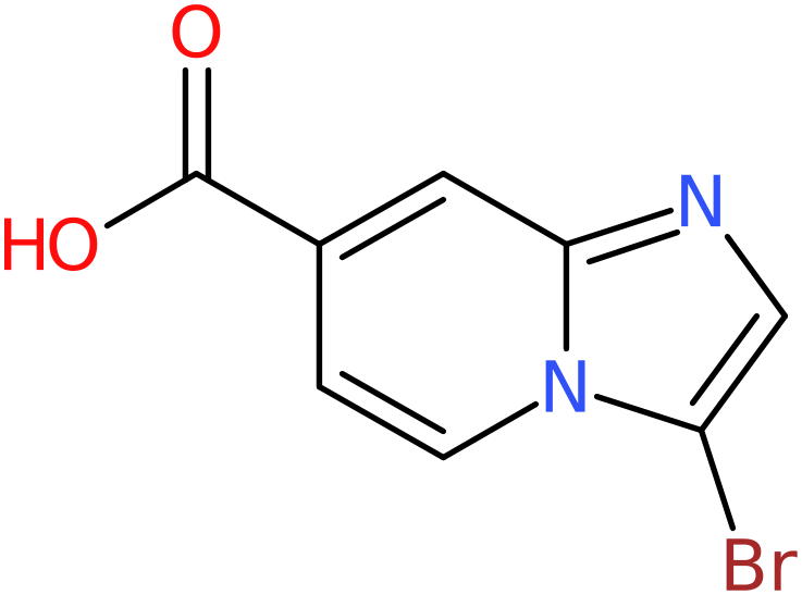 CAS: 1315360-75-8 | 3-Bromoimidazo[1,2-a]pyridine-7-carboxylic acid, NX20867