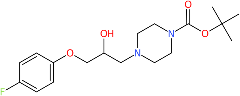 CAS: 874801-05-5 | tert-Butyl 4-[3-(4-fluorophenoxy)-2-hydroxypropyl]piperazine-1-carboxylate, NX65614