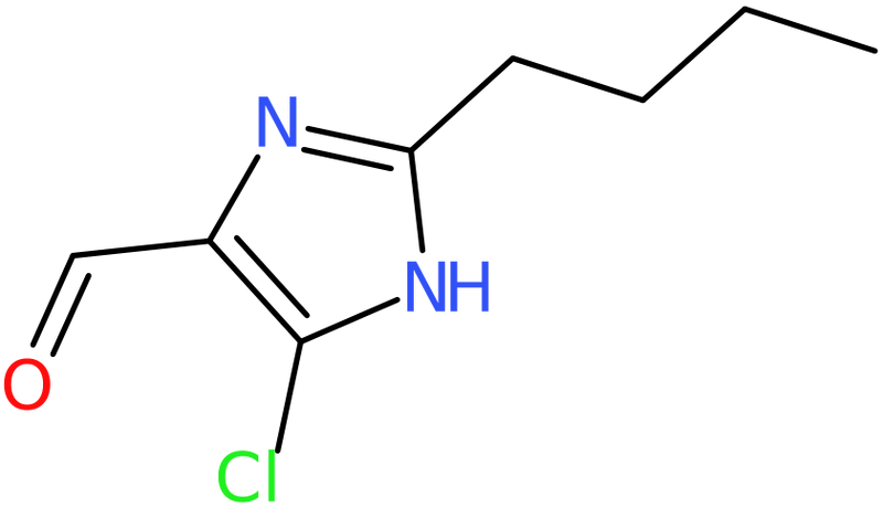 CAS: 83857-96-9 | 2-(But-1-yl)-5-chloro-1H-imidazole-4-carboxaldehyde, >97%, NX63277