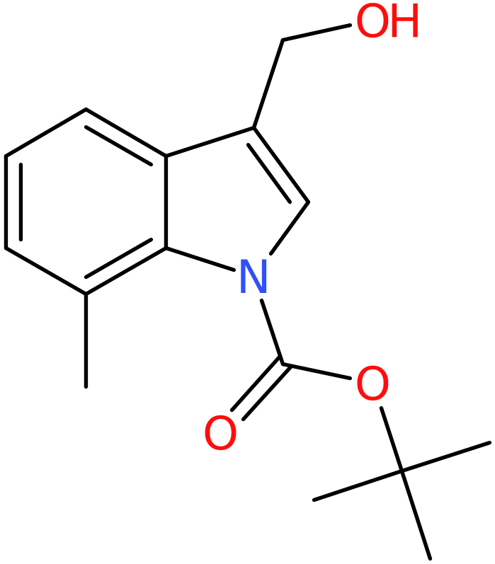 CAS: 914349-10-3 | 3-(Hydroxymethyl)-7-methyl-1H-indole, N-BOC protected, >98%, NX68537