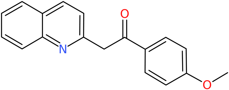 CAS: 7469-86-5 | 1-(4-Methoxyphenyl)-2-(quinolin-2-yl)ethan-1-one, >95%, NX60451