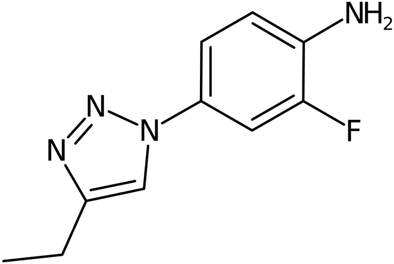 CAS: 1276538-16-9 | 4-(4-Ethyl-1H-1,2,3-triazol-1-yl)-2-fluoroaniline, NX19965