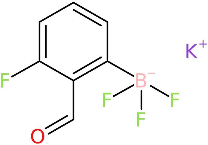 Potassium (3-fluoro-2-formylphenyl)trifluoroborate, >95%, NX74740