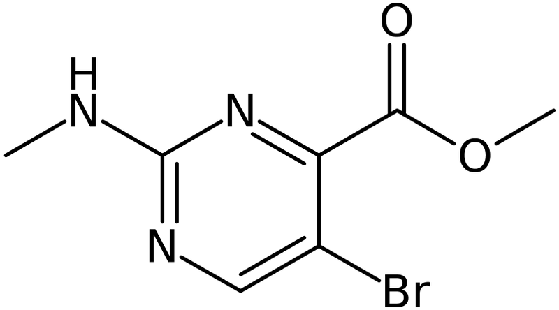 CAS: 1009827-04-6 | Methyl 5-bromo-2-(methylamino)pyrimidine-4-carboxylate, NX10832