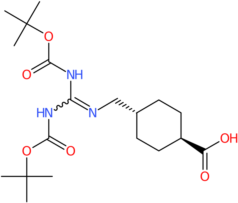 CAS: 1263047-40-0 | 4-trans-[(Boc)2-guanidino]cyclohexane carboxylic acid, >98%, NX19707