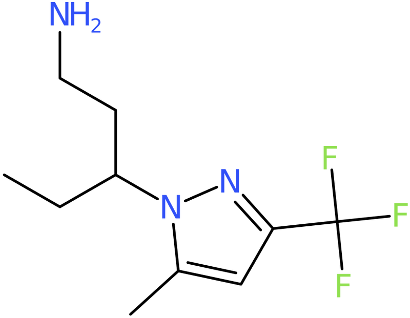 CAS: 1006340-62-0 | 3-[5-Methyl-3-(trifluoromethyl)-1H-pyrazol-1-yl]pentan-1-amine, NX10639