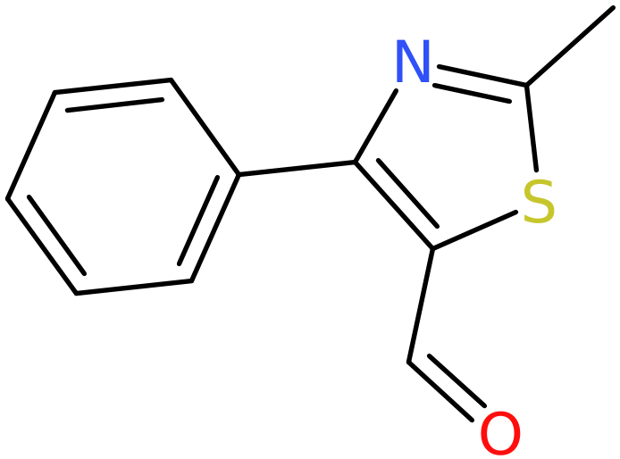 CAS: 857284-11-8 | 2-Methyl-4-phenyl-1,3-thiazole-5-carboxaldehyde, >97%, NX64363