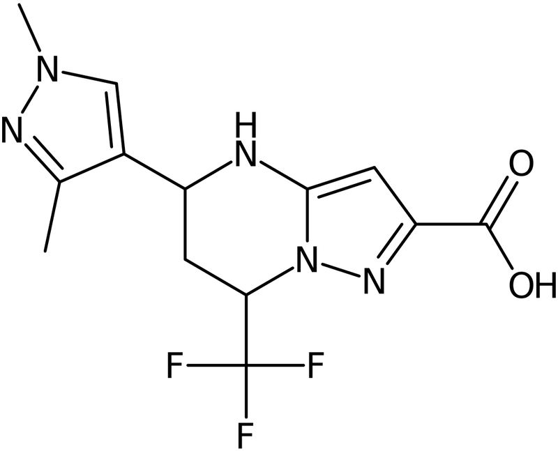 CAS: 1005560-38-2 | 5-(1,3-Dimethyl-1H-pyrazol-4-yl)-7-(trifluoromethyl)-4,5,6,7-tetrahydropyrazolo[1,5-a]pyrimidine-2-c, NX10544