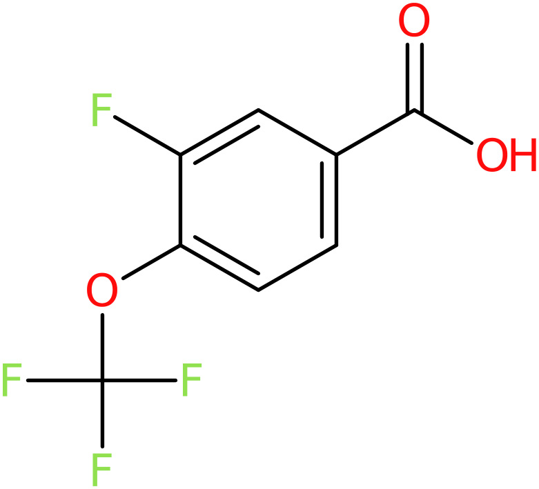 CAS: 886498-89-1 | 3-Fluoro-4-(trifluoromethoxy)benzoic acid, >97%, NX66724