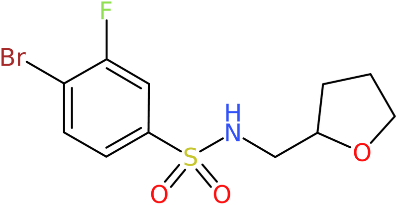 CAS: 1207256-50-5 | 4-Bromo-3-fluoro-N-(tetrahydrofuran-2-ylmethyl)benzenesulfonamide, NX17189