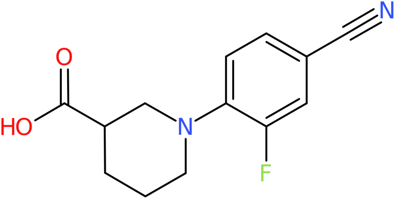 CAS: 1000339-81-0 | 1-(4-Cyano-2-fluorophenyl)piperidine-3-carboxylic acid, NX10119