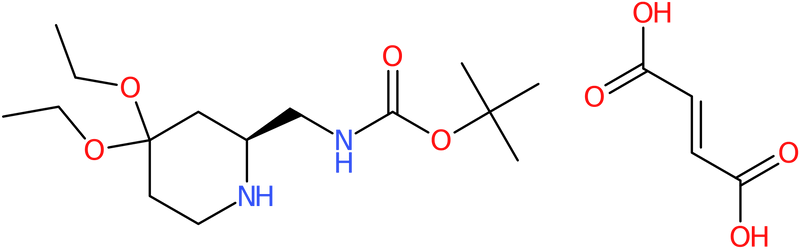 CAS: 1301706-56-8 | (2S)-2-(Aminomethyl)-4,4-diethoxypiperidine fumarate, 2-BOC protected, NX20426