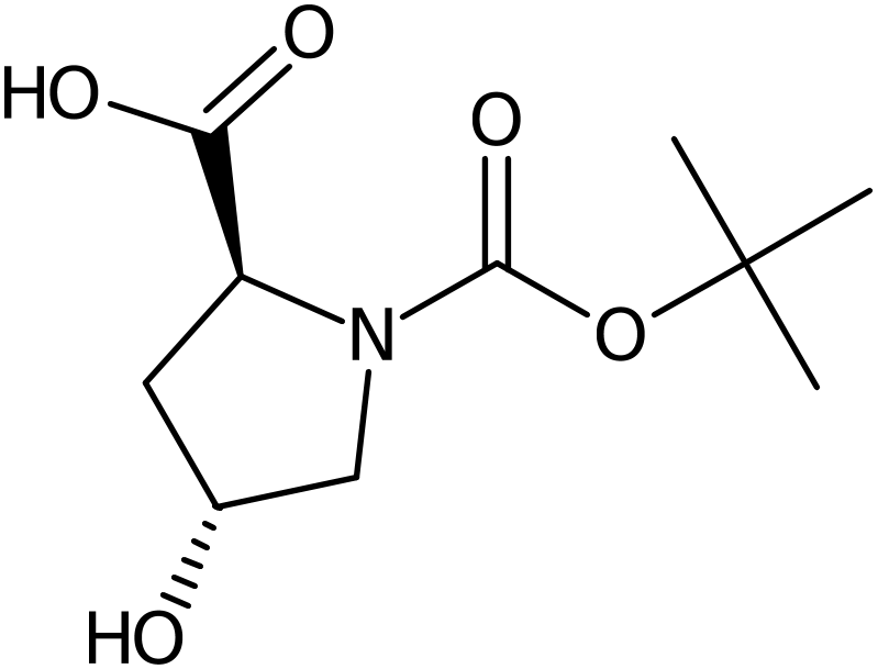 CAS: 13726-69-7 | (2S,4R)-4-Hydroxypyrrolidine-2-carboxylic acid, N-BOC protected, >97%, NX22532