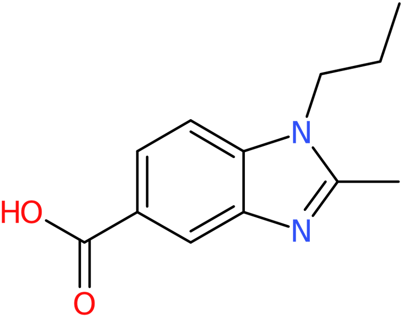 CAS: 68740-33-0 | 2-Methyl-1-propyl-1,3-benzodiazole-5-carboxylic acid, >98%, NX58269