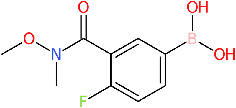 CAS: 874290-69-4 | 4-Fluoro-3-[(N-methoxy-N-methyl)carbamoyl]benzeneboronic acid, >98%, NX65542