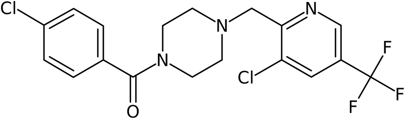 CAS: 1311278-56-4 | (4-Chloro-phenyl)-[4-(3-chloro-5-trifluoromethyl-pyridin-2-ylmethyl)-piperazin-1-yl]-methanone, NX20708