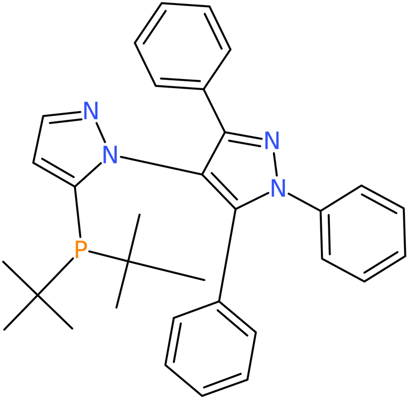 CAS: 894086-00-1 | 5-(Di-tert-butylphosphino)-1_, 3_, 5_-triphenyl-1_H-[1,4_]bipyrazole, >97%, NX67413