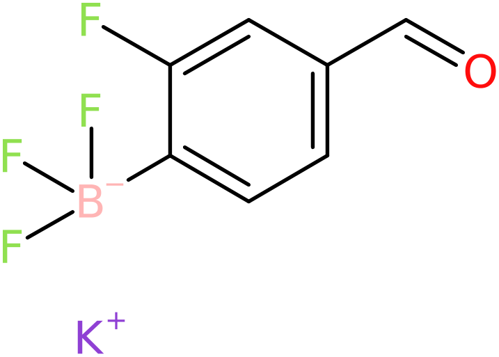 Potassium 2-fluoro-4-formylphenyltrifluoroborate, >95%, NX74744